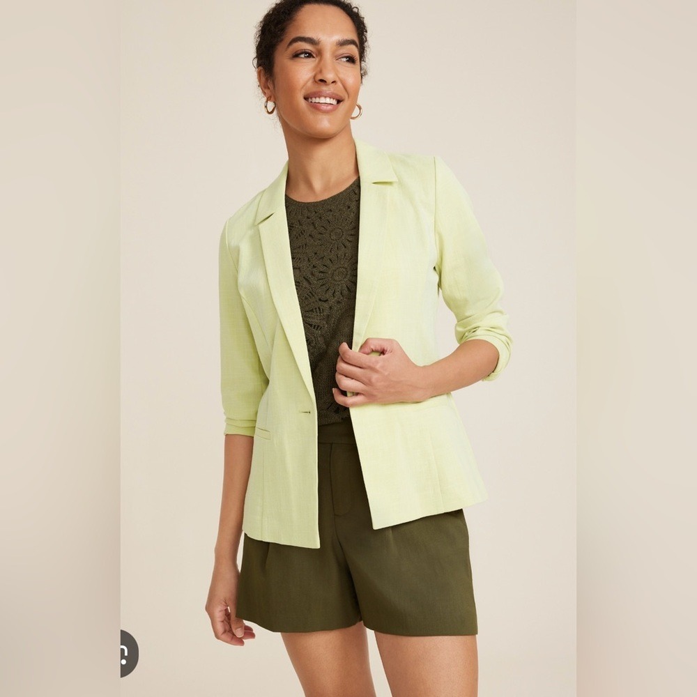 NWOT. Women's Citrine Linen Like Blazer Small